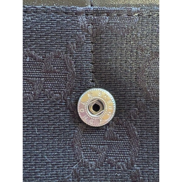 Gucci GG Canvas Horsebit Continental Wallet Black W/ Web Stripe Silver Hardware - Picture 11 of 14